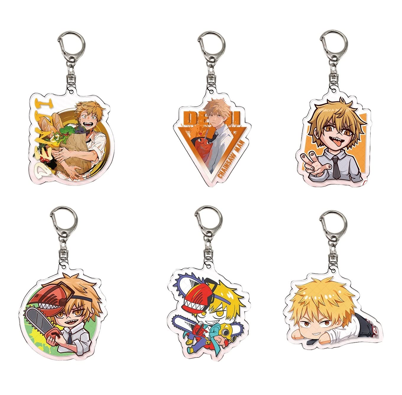 6個 PARCO チェンソーマン レゼ編　レゼ デンジ　アクスタ　キーホルダー 劇場版『チェンソーマン レゼ篇』 アクリルスタンド